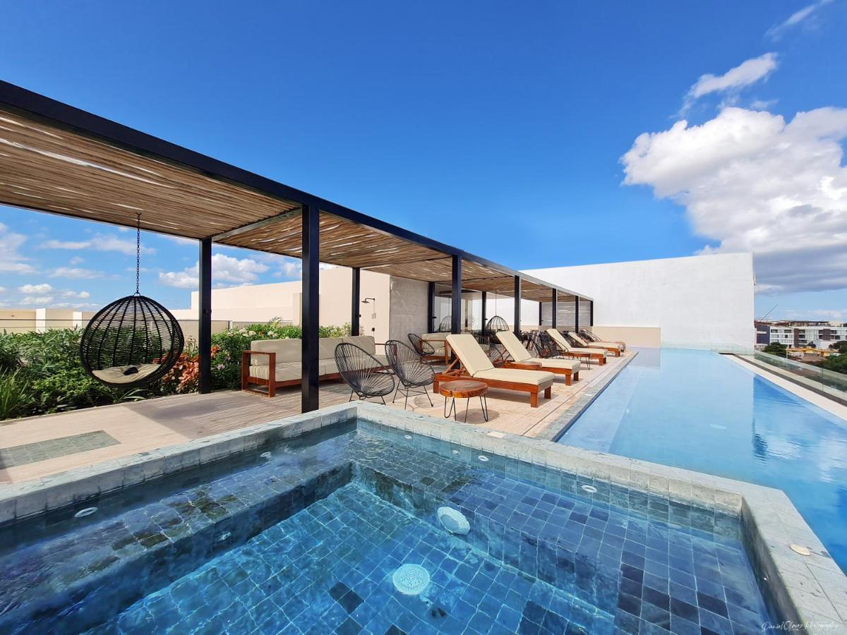 Big Studio At Kaab By The Beach With Roof Top Pool, Sauna And Jacuzzi Near Paseo Del Carmen Mall 普拉亚卡门 外观 照片