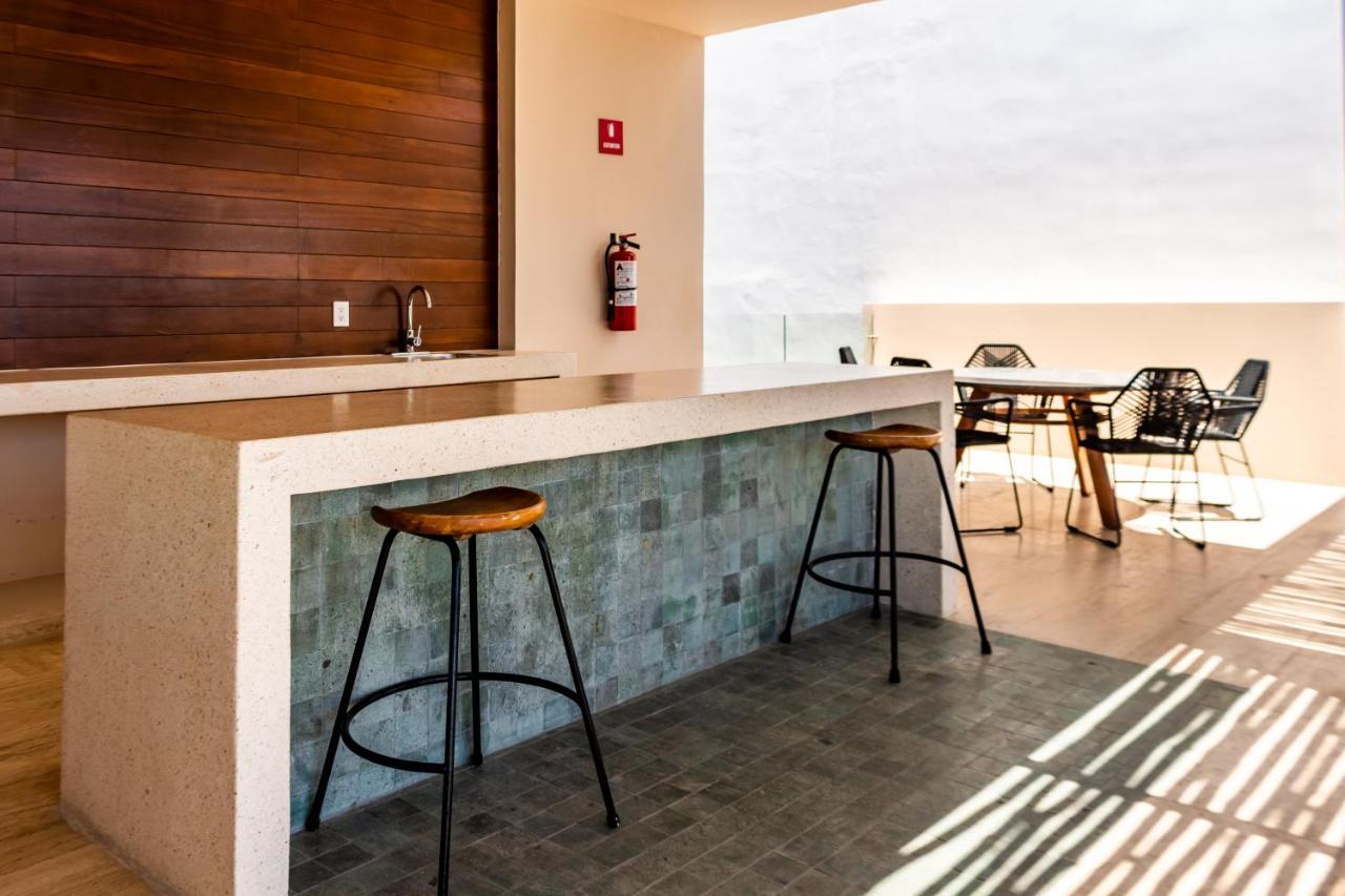 Big Studio At Kaab By The Beach With Roof Top Pool, Sauna And Jacuzzi Near Paseo Del Carmen Mall 普拉亚卡门 外观 照片