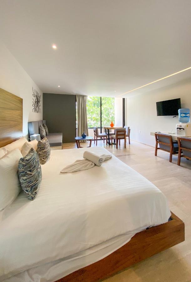 Big Studio At Kaab By The Beach With Roof Top Pool, Sauna And Jacuzzi Near Paseo Del Carmen Mall 普拉亚卡门 外观 照片
