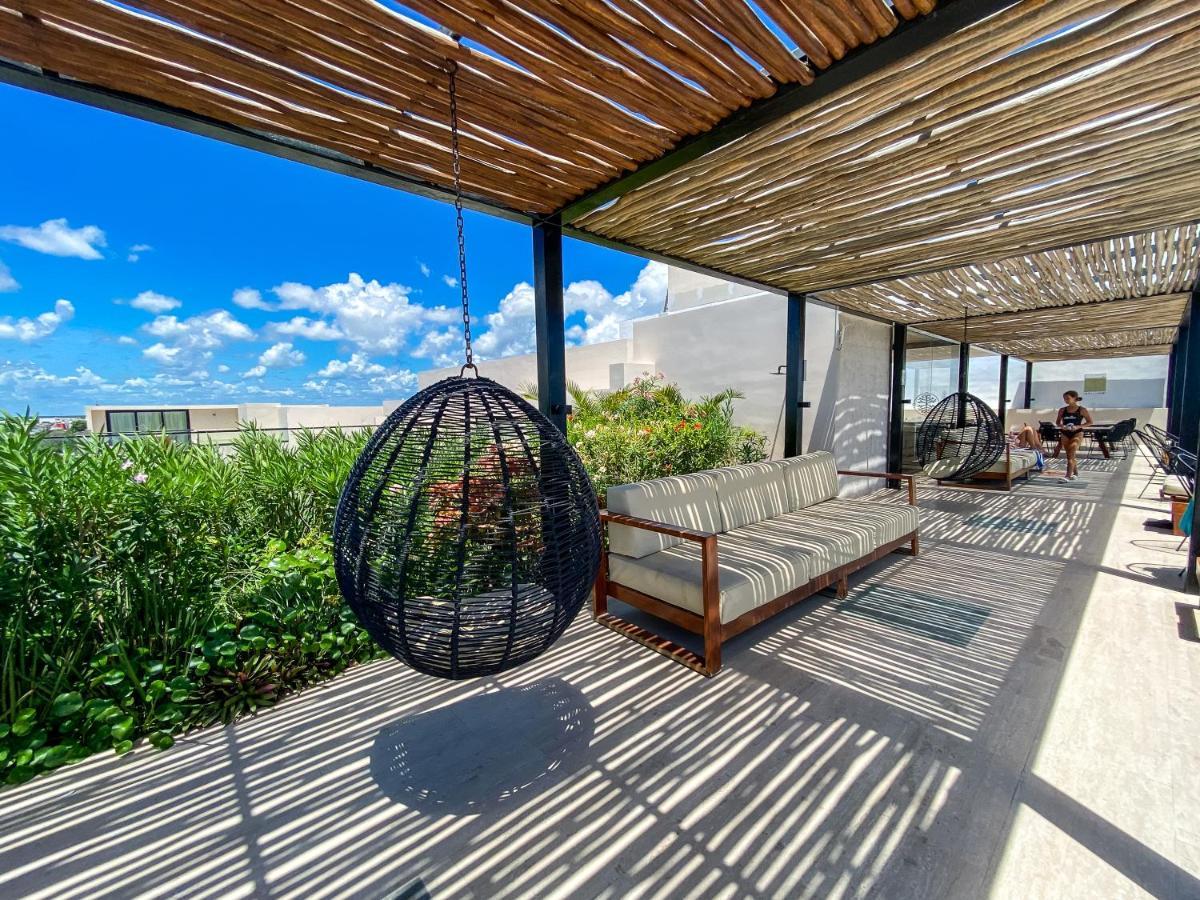 Big Studio At Kaab By The Beach With Roof Top Pool, Sauna And Jacuzzi Near Paseo Del Carmen Mall 普拉亚卡门 外观 照片