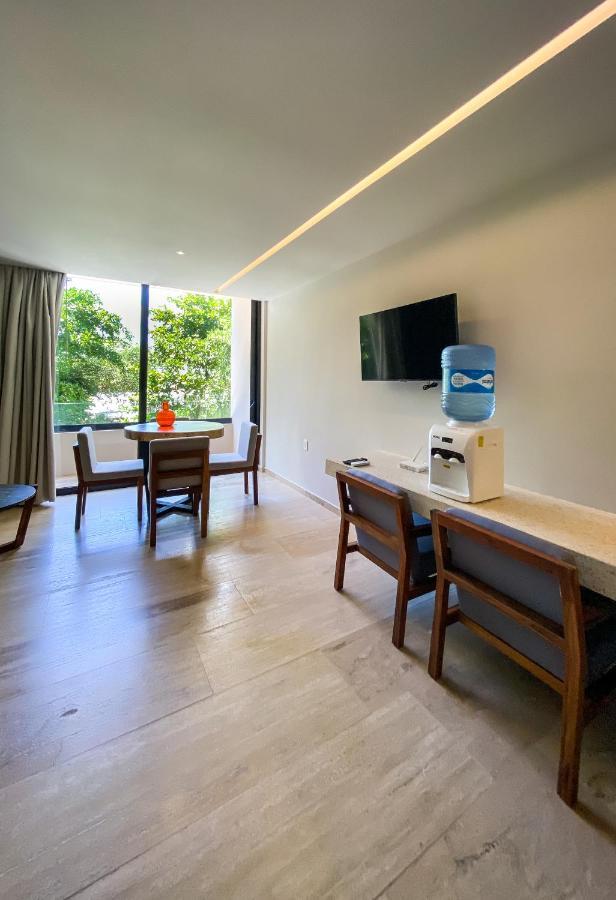 Big Studio At Kaab By The Beach With Roof Top Pool, Sauna And Jacuzzi Near Paseo Del Carmen Mall 普拉亚卡门 外观 照片