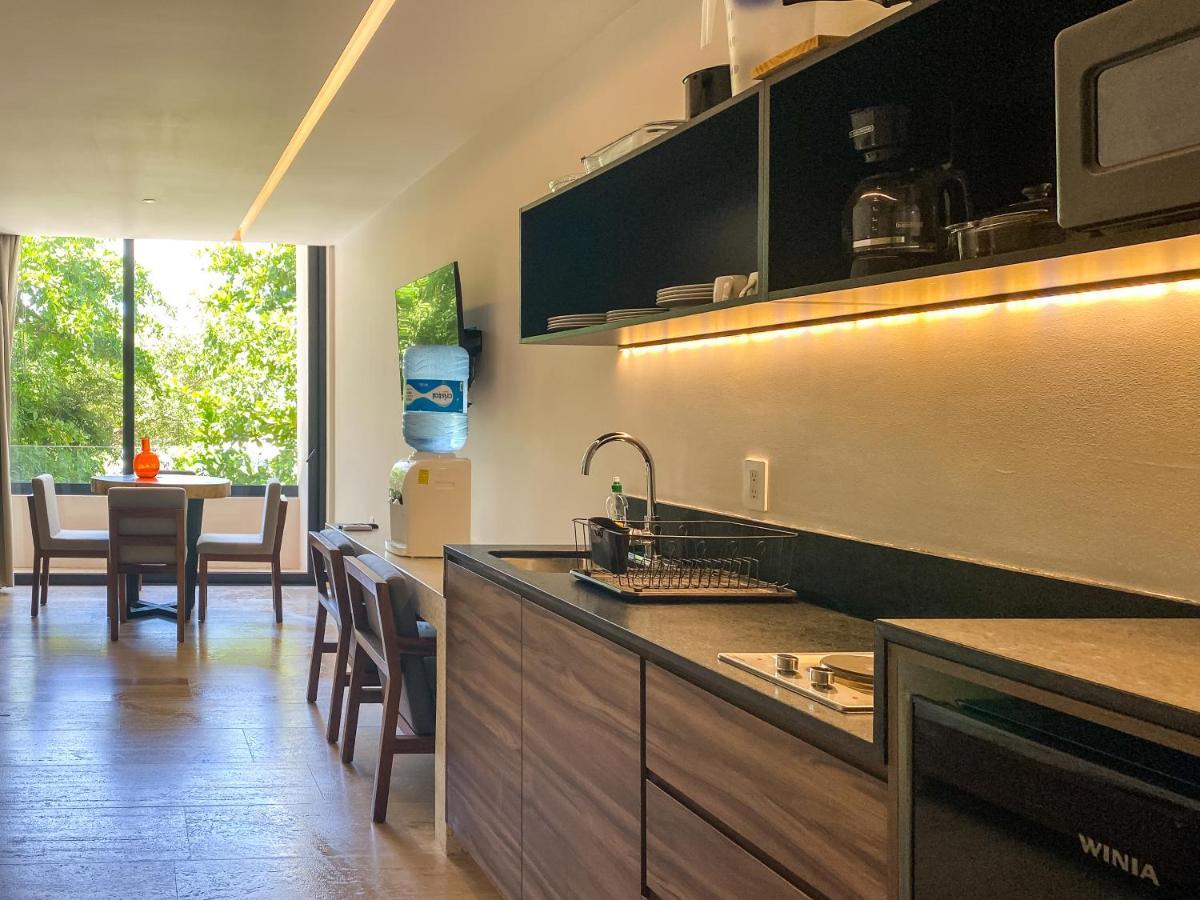 Big Studio At Kaab By The Beach With Roof Top Pool, Sauna And Jacuzzi Near Paseo Del Carmen Mall 普拉亚卡门 外观 照片